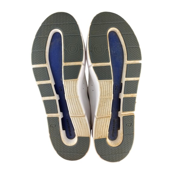 On Cloud ‘The Roger’ Advantage White and Burgundy Athletic Shoes - Picture 6 of 15